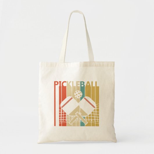Tote Bag Pickleball Rétro Vintage (Devant)