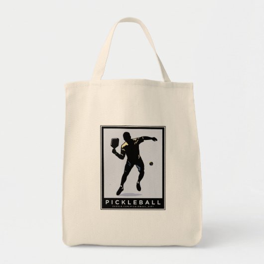 TOTE BAG PICKLEBALL SILHOUETTE CLASSIQUE (Devant)