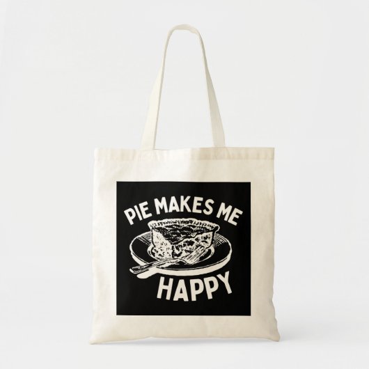 Tote Bag Pie Me Rend Joyeuse Pie Drôle (Devant)