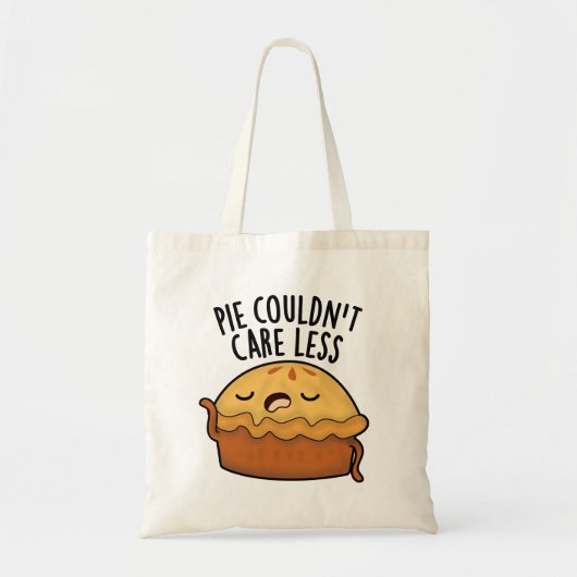 Tote Bag Pie ne pouvait pas s'en soucier Moins amusant jeu (Devant)