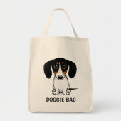 Tote Bag Piebald Dachshund | Cute Chien Chien Chien Chien P (Devant)