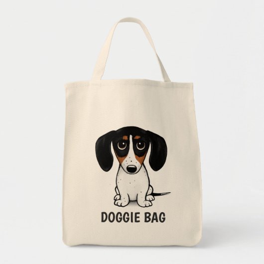 Tote Bag Piebald Dachshund | Cute Chien Chien Chien Chien P (Devant)