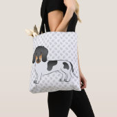 Tote Bag Piebald Noir Et Tan Cheveux Courtes Dachshund & Pâ (De près)