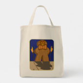 Tote Bag Pièce de jeu Tiki géant dessin animé (Dos)