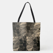 Tote Bag Pièces Brown, cercles et formes arrondies (Devant)