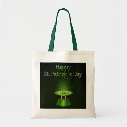 Tote Bag Pièces Casquettes de la Saint Patrick - Budget Fou (Devant)