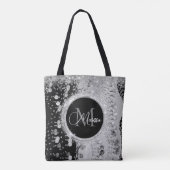 Tote Bag Pièces de Parties scintillant Monogram Black et Si (Dos)