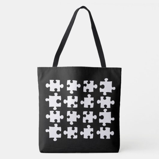 Tote Bag Pièces de puzzle (Devant)