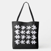 Tote Bag Pièces de puzzle (Dos)