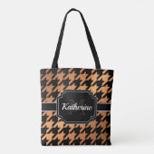 Tote Bag Pied de fond noir et doré (Dos)