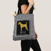 Tote Bag Pied-de-poule lisse de Fox Terrier (De près)