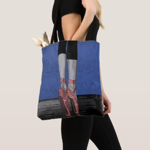 Tote Bag Pieds Et Chaussures De Danseurs De Ballet Imprimer