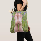 Tote Bag pieds nus en fleur sauvage (De près)