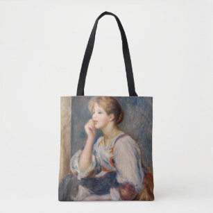 Tote Bag Pierre-Auguste Renoir - Femme avec une lettre