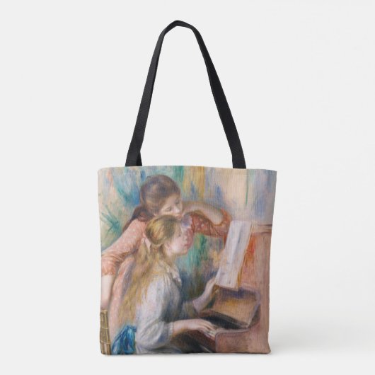 Tote Bag Pierre Auguste Renoir - Jeunes filles au piano (Dos)