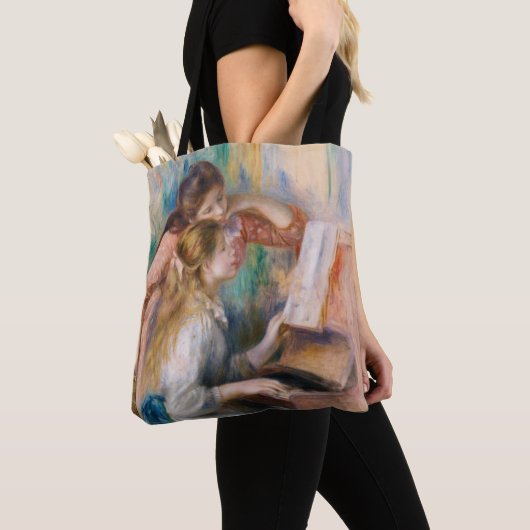 Tote Bag Pierre Auguste Renoir - Jeunes filles au piano (De près)