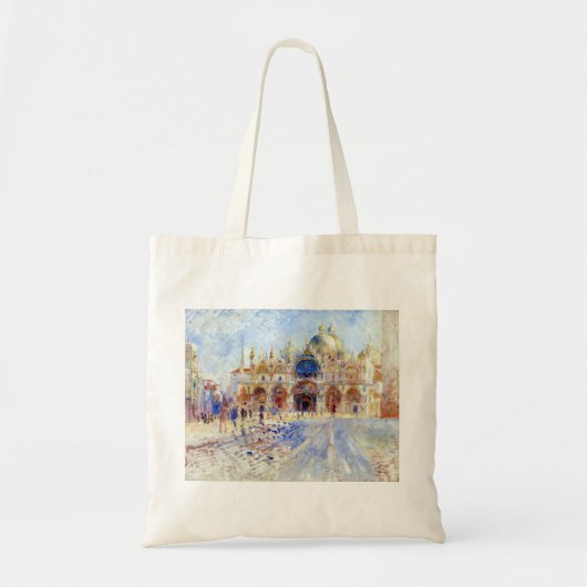 Tote Bag Pierre Auguste Renoir La Piazza San Marco, Venise (Devant)