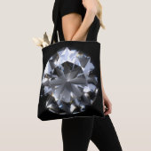 Tote Bag Pierre de diamant : l'espace noir brille. (De près)