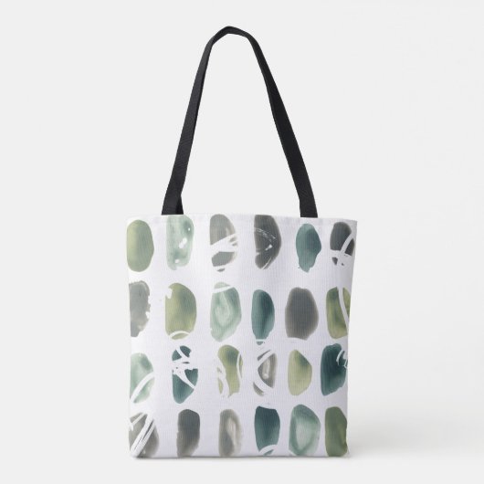 Tote Bag Pierre de rune - Vert (Dos)