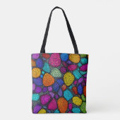Tote Bag Pierres colorées abstraites (Dos)