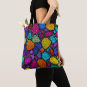 Tote Bag Pierres colorées abstraites (De près)