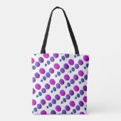 Tote Bag Pierres de plage bleu et violet (Dos)