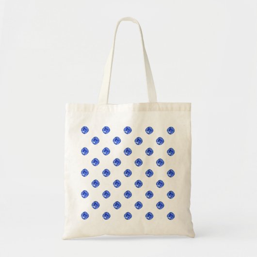 Tote Bag Pierres de saphir bleu (Devant)