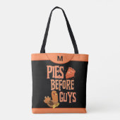 Tote Bag Pies Modernes Avant Les Gars Monogramme Fun Custom (Dos)