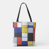 Tote Bag Piet Mondrian - Composition Géométrique Abstraite (Dos)