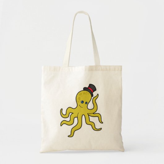 Tote Bag Pieuvre avec Casquette (Devant)