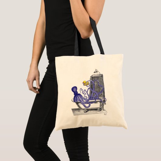 Tote Bag Pieuvre dans le bain 2 (Devant (produit))