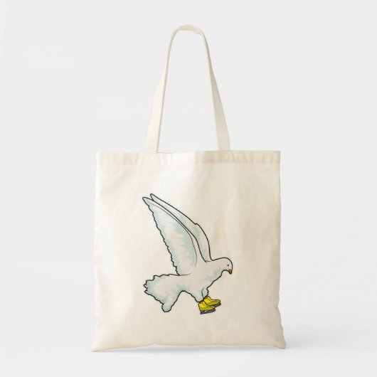 Tote Bag Pigeon Patinage sur glace Patins sur glace (Devant)