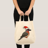 Tote Bag Pigeon Père Noël (Devant (produit))