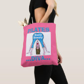 Tote Bag Pilates Diva "Booty Beauty"  (De près)