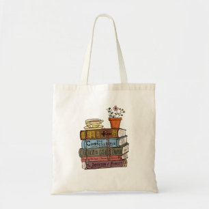 Tote Bag Pile biblique vintage catholique vers livre