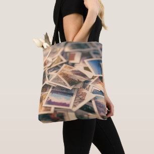 Tote Bag Pile de photographies Vintages