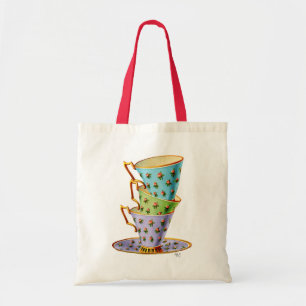 Tote Bag Pile De Trois Tasses Vintages