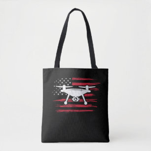 Tote Bag Pilote américain de drone Drapeau Opérateur amé