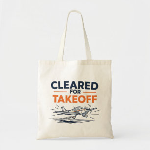 Tote Bag Pilote Autorisé au Décollage