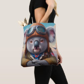 Tote Bag Pilote d'avion Koala (De près)
