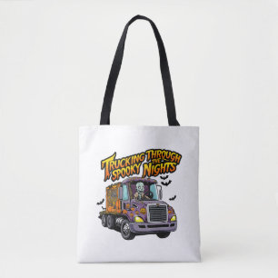 Tote Bag Pilote de camion Halloween