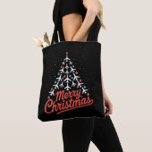 Tote Bag Pilote de l'arbre de Noël d'avion (De près)