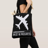 Tote Bag Pilote en cours (De près)