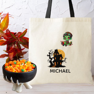 Tote Bag Pilote Zombie volant en Avion & Chauve-souris Drôl