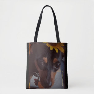 Tote Bag Pin minet tournesols