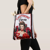 Tote Bag Pin-up de Noël Rétro sans Filtre (De près)