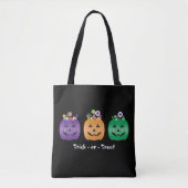 Tote Bag Pince À Bonbons Jack-o'-lantern Halloween Ou Trait (Devant)