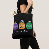 Tote Bag Pince À Bonbons Jack-o'-lantern Halloween Ou Trait (De près)