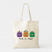 Tote Bag Pince À Bonbons Jack-o'-lantern Halloween Ou Trait (Dos)
