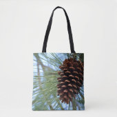 Tote Bag Pine Cône sur toute l'impression (Devant)